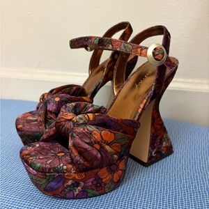 Sam Edelman Velvet Platform Sandals